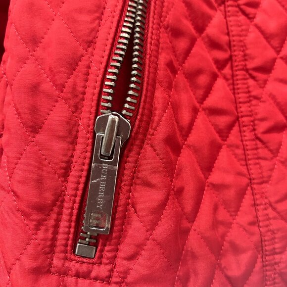 RARE Burberry Red Jacket Size 4 - Picture 6 of 7